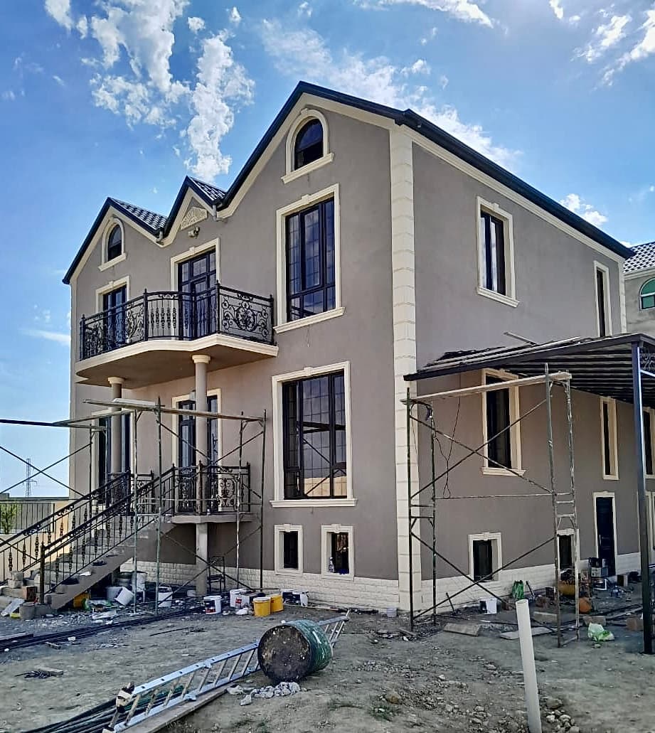 Warm Brown Modern Facade